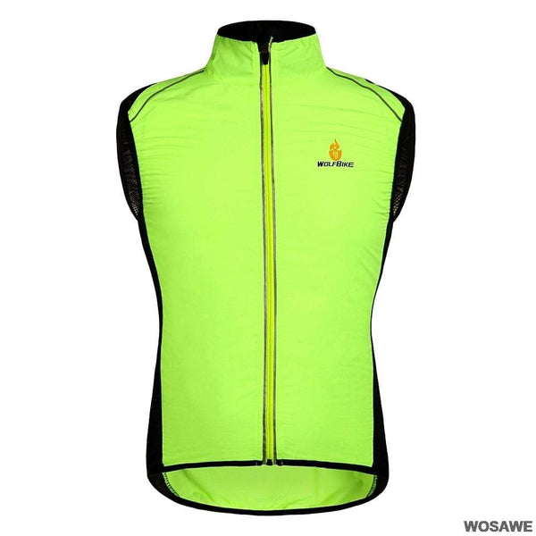 Planet Gates WOSAWE Windproof Cycling Jackets Men Women Riding Waterproof Bicycle Clothing Bike Long Sleeve Jerseys Sleeveless Vest Wind Coat