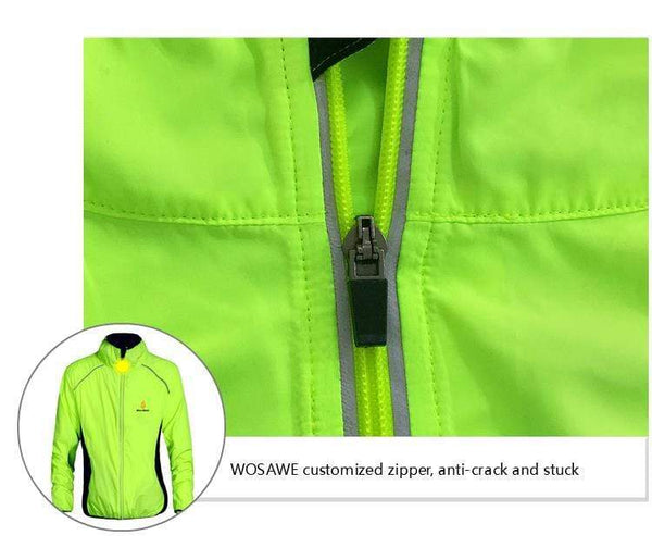 Planet Gates WOSAWE Windproof Cycling Jackets Men Women Riding Waterproof Bicycle Clothing Bike Long Sleeve Jerseys Sleeveless Vest Wind Coat