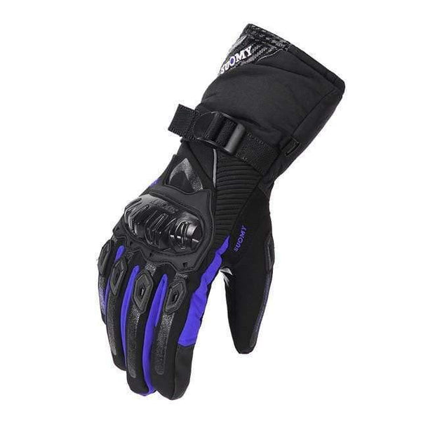 Planet Gates WP-02 Blue / M Motorcycle Gloves Men 100% Waterproof Windproof Winter Moto Gloves Touch Screen Gant Moto Guantes Motorbike Riding Gloves