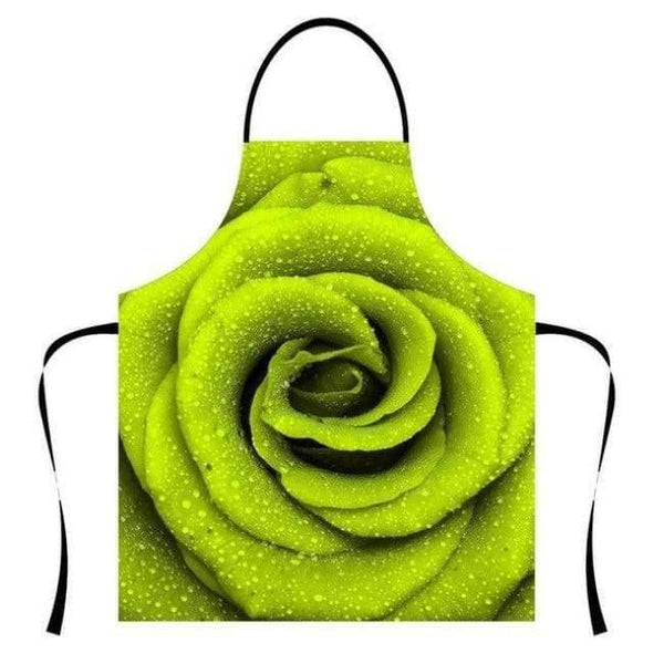Planet Gates wqflower11 Flower Rose Ladies Aprons Cook Uniform Galaxy Pattern Restaurant Accessories Chef Uniform Canvas Party BBQ Sushi Kitchen Clothes