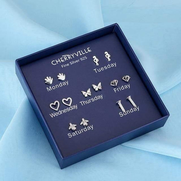 Planet Gates WR060-13 100 Pairs/Set Random Plant Fruit Animal Stud Earrings For Women Girls Kids Jewelry Cute Bear Polymer Clay Earring Set Mix Gifts