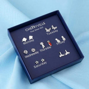 Planet Gates WR060-9 100 Pairs/Set Random Plant Fruit Animal Stud Earrings For Women Girls Kids Jewelry Cute Bear Polymer Clay Earring Set Mix Gifts