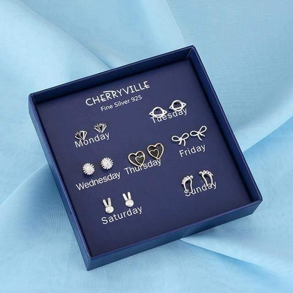 Planet Gates WR061-1 100 Pairs/Set Random Plant Fruit Animal Stud Earrings For Women Girls Kids Jewelry Cute Bear Polymer Clay Earring Set Mix Gifts