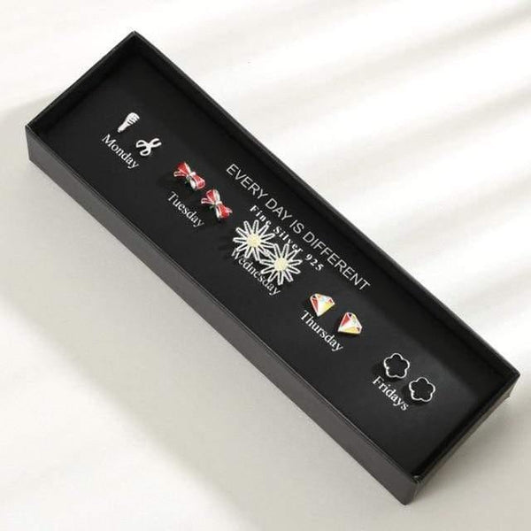 Planet Gates WR115-1 100 Pairs/Set Random Plant Fruit Animal Stud Earrings For Women Girls Kids Jewelry Cute Bear Polymer Clay Earring Set Mix Gifts