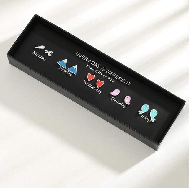 Planet Gates 100 Pairs/Set Random Plant Fruit Animal Stud Earrings For Women Girls Kids Jewelry Cute Bear Polymer Clay Earring Set Mix Gifts