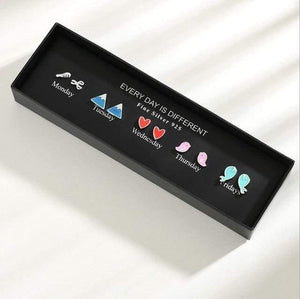 Planet Gates WR115-11 100 Pairs/Set Random Plant Fruit Animal Stud Earrings For Women Girls Kids Jewelry Cute Bear Polymer Clay Earring Set Mix Gifts