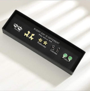 Planet Gates WR115-17 100 Pairs/Set Random Plant Fruit Animal Stud Earrings For Women Girls Kids Jewelry Cute Bear Polymer Clay Earring Set Mix Gifts