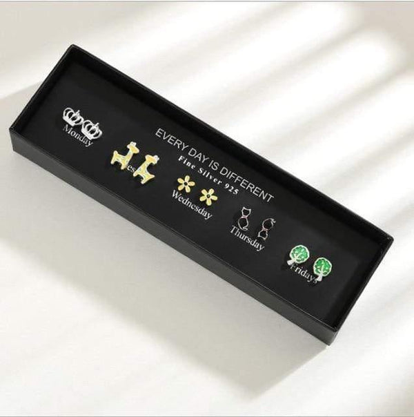 Planet Gates WR115-17 100 Pairs/Set Random Plant Fruit Animal Stud Earrings For Women Girls Kids Jewelry Cute Bear Polymer Clay Earring Set Mix Gifts