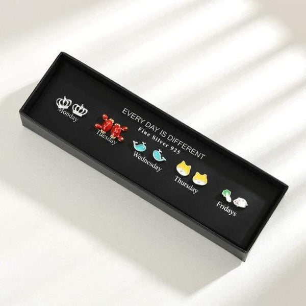 Planet Gates WR115-3 100 Pairs/Set Random Plant Fruit Animal Stud Earrings For Women Girls Kids Jewelry Cute Bear Polymer Clay Earring Set Mix Gifts