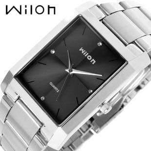 Planet Gates Wristwatches 100% Original genuine Wilon square quartz watch men's watch fashion women form diamond business lover watch
