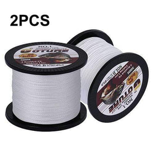 Planet Gates Write / 0.4 2pcs 500M PE Braided Fishing Line Multifilament 4 Strands Fishing Cord Carp Fishing Lines 12-80LB 6 Colors
