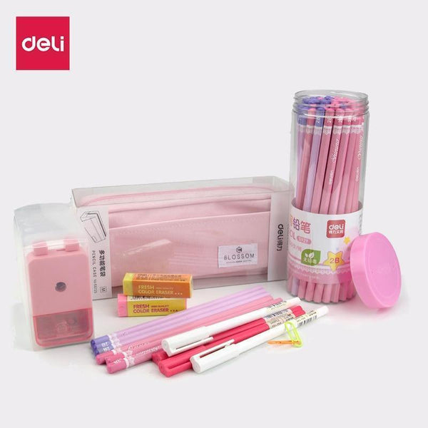 Planet Gates Writing set A Stationery gift set 2B pencils for writing school office supplies cute pencil sharpener big pencil