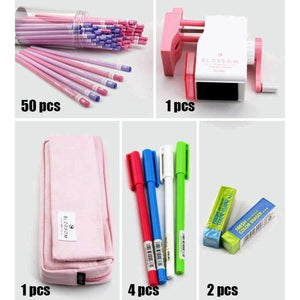 Planet Gates Writing set A Stationery gift set 2B pencils for writing school office supplies cute pencil sharpener big pencil case gel pens