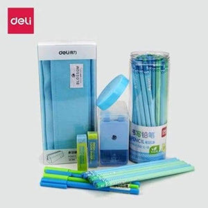 Planet Gates Writing set A Stationery gift set 2B pencils for writing school office supplies cute pencil sharpener big pencil case gel pens