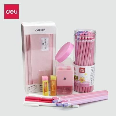 Planet Gates Writing set B Stationery gift set 2B pencils for writing school office supplies cute pencil sharpener big pencil