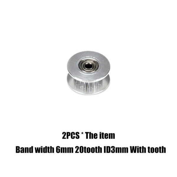 Planet Gates WT ID3X6X20tooth gt2 timing belt pulley 6mm 10mm bandwidth 16 teeth  20 teeth tooth tensioner bore 3mm 4mm 5mm inner hole roller MXL pulley