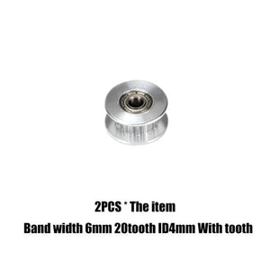 Planet Gates WT ID4X6X20tooth gt2 timing belt pulley 6mm 10mm bandwidth 16 teeth  20 teeth tooth tensioner bore 3mm 4mm 5mm inner hole roller MXL pulley