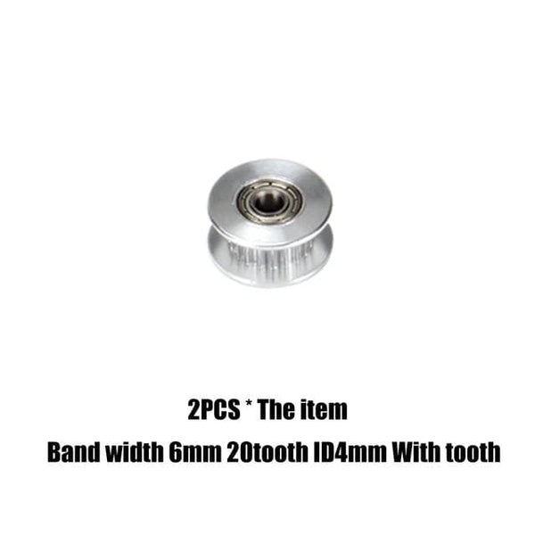 Planet Gates WT ID4X6X20tooth gt2 timing belt pulley 6mm 10mm bandwidth 16 teeth  20 teeth tooth tensioner bore 3mm 4mm 5mm inner hole roller MXL pulley