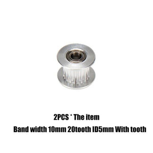 Planet Gates WT ID5X10X20tooth gt2 timing belt pulley 6mm 10mm bandwidth 16 teeth  20 teeth tooth tensioner bore 3mm 4mm 5mm inner hole roller MXL pulley