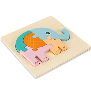 Planet Gates WT052A Kids Montessori Puzzle Toys Animals Fruit Graph Match Card Game Early Educational Materials Double-sided Puzzle Toy For Children