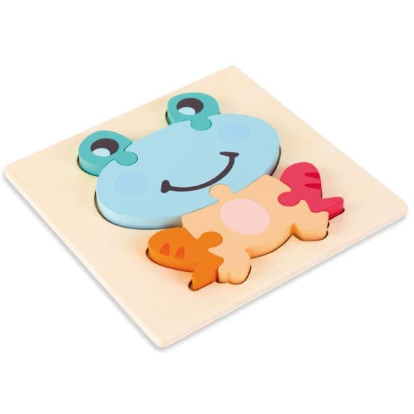 Planet Gates WT058A Kids Montessori Puzzle Toys Animals Fruit Graph Match Card Game Early Educational Materials Double-sided Puzzle Toy For Children