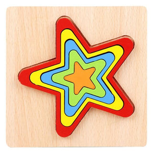 Planet Gates WT155A Kids Montessori Puzzle Toys Animals Fruit Graph Match Card Game Early Educational Materials Double-sided Puzzle Toy For Children
