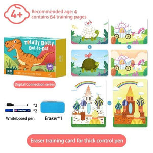 Planet Gates WTJD002-3 Montessori Children Toys Drawing Tablet DIY Color Shape Math Match Game Book Drawing Set  Learning Educational Toys For Children