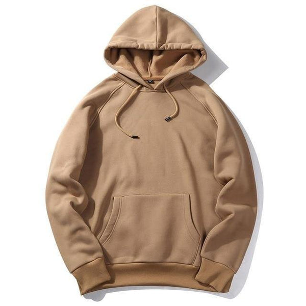 Planet Gates WY18 khaki / S USA SIZE Fashion Color Hoodies Men's Thick Clothes Winter Sweatshirts Men Hip Hop Streetwear