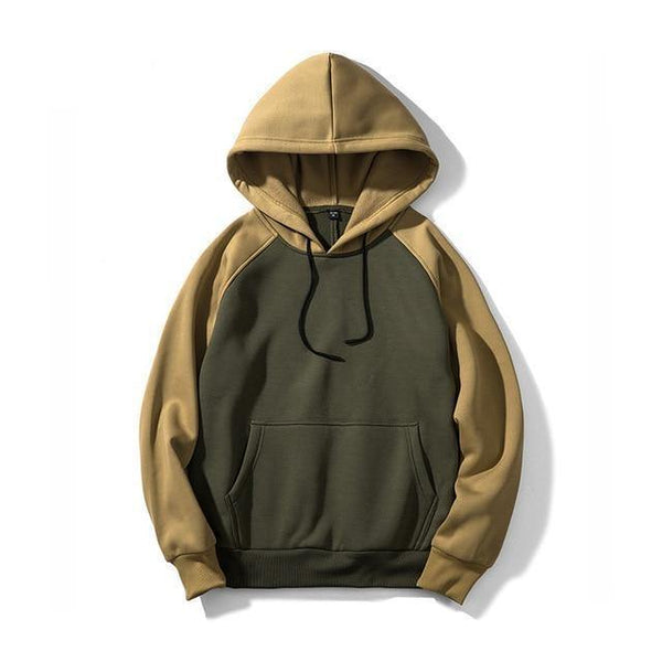 Planet Gates WY39 Army Green / S USA SIZE Fashion Color Hoodies Men's Thick Clothes Winter Sweatshirts Men Hip Hop Streetwear