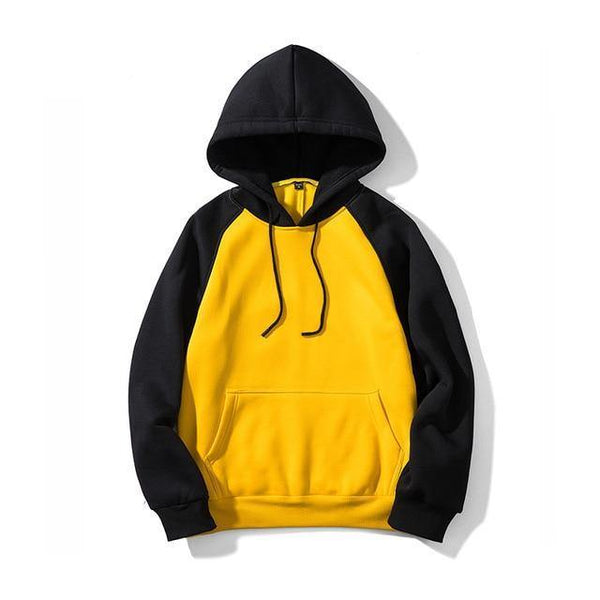 Planet Gates WY39 Yellow / S USA SIZE Fashion Color Hoodies Men's Thick Clothes Winter Sweatshirts Men Hip Hop Streetwear