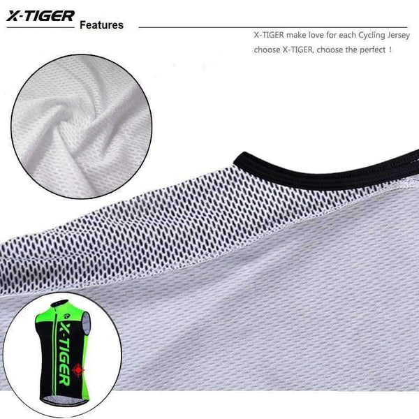 Planet Gates X-Tiger Summer Sleeveless Cycling Jersey Vest  MTB Bike Jersey Ropa Ciclista Hombre Maillot Ciclismo Racing Bicycle Clothing