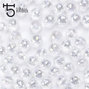 Planet Gates X001AB / 10mm 20pcs Austria Ab Color Faceted Large Crystal Beads for Jewelry Making Diy Bracelet Material Perles Loose Round Glass Beads X002