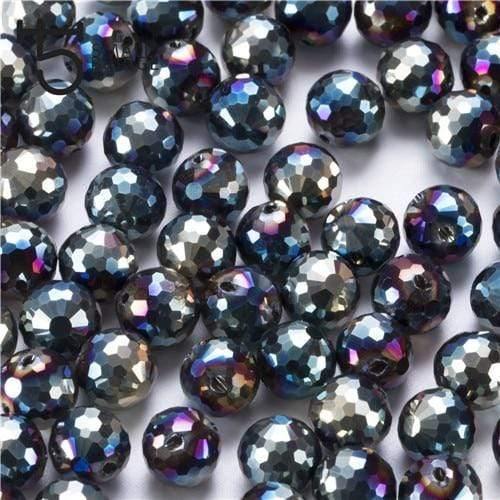 Planet Gates X002 / 10mm 20pcs Austria Ab Color Faceted Large Crystal Beads for Jewelry Making Diy Bracelet Material Perles Loose Round Glass Beads X002