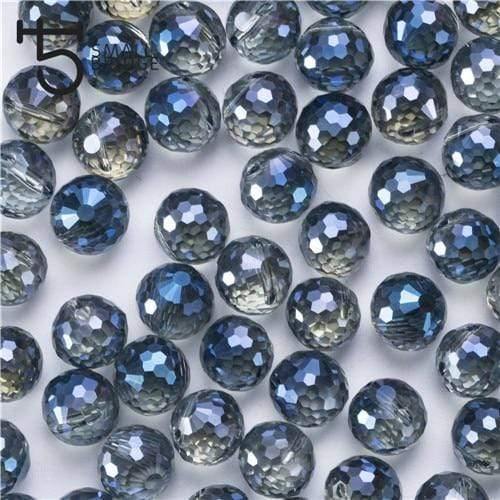 Planet Gates X004 / 10mm 20pcs Austria Ab Color Faceted Large Crystal Beads for Jewelry Making Diy Bracelet Material Perles Loose Round Glass Beads X002
