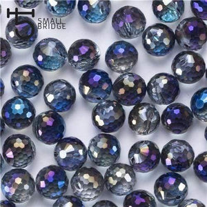 Planet Gates X009 / 10mm 20pcs Austria Ab Color Faceted Large Crystal Beads for Jewelry Making Diy Bracelet Material Perles Loose Round Glass Beads X002