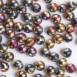 Planet Gates X011 / 10mm 20pcs Austria Ab Color Faceted Large Crystal Beads for Jewelry Making Diy Bracelet Material Perles Loose Round Glass Beads X002