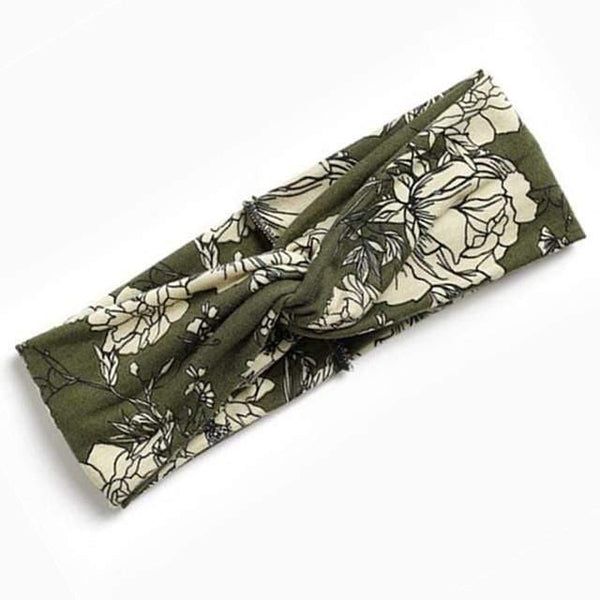 Boho Flower Headbands For Women Vintage Strecth Hairbands Bows Headband Yoga Turban Headwrap Girls Hair Accessories