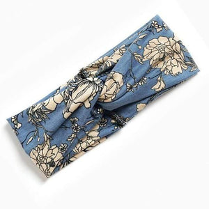 Boho Flower Headbands For Women Vintage Strecth Hairbands Bows Headband Yoga Turban Headwrap Girls Hair Accessories