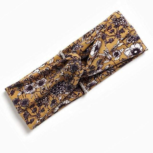 Boho Flower Headbands For Women Vintage Strecth Hairbands Bows Headband Yoga Turban Headwrap Girls Hair Accessories