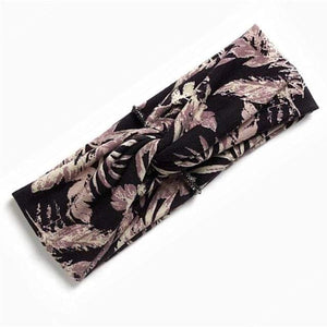 Boho Flower Headbands For Women Vintage Strecth Hairbands Bows Headband Yoga Turban Headwrap Girls Hair Accessories