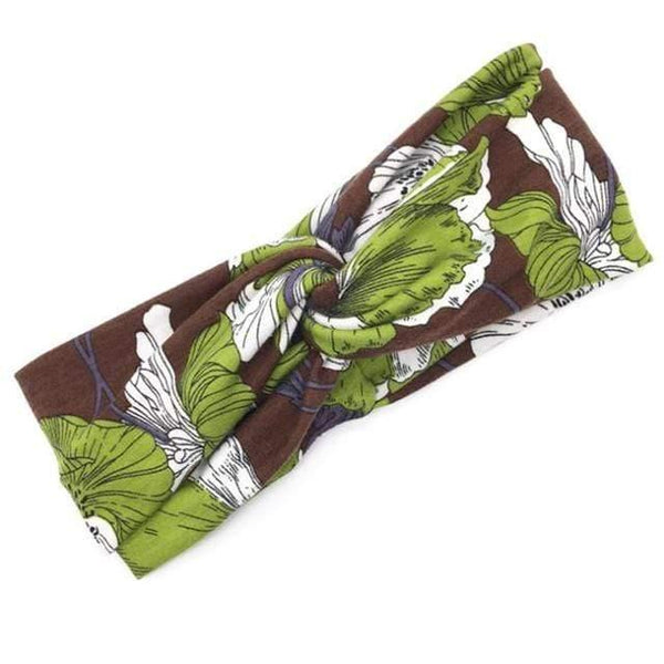 Boho Flower Headbands For Women Vintage Strecth Hairbands Bows Headband Yoga Turban Headwrap Girls Hair Accessories