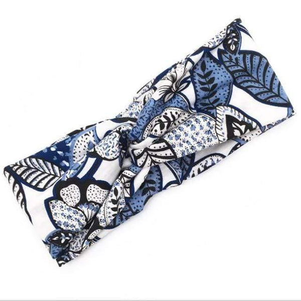 Boho Flower Headbands For Women Vintage Strecth Hairbands Bows Headband Yoga Turban Headwrap Girls Hair Accessories