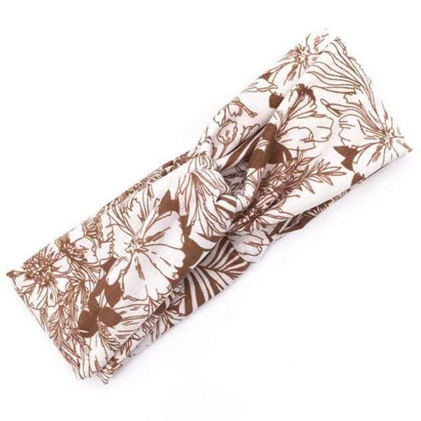 Boho Flower Headbands For Women Vintage Strecth Hairbands Bows Headband Yoga Turban Headwrap Girls Hair Accessories