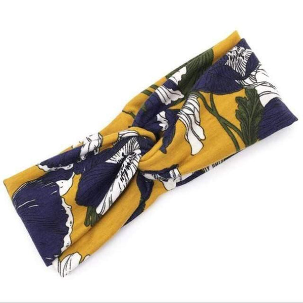 Boho Flower Headbands For Women Vintage Strecth Hairbands Bows Headband Yoga Turban Headwrap Girls Hair Accessories