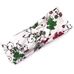 Boho Flower Headbands For Women Vintage Strecth Hairbands Bows Headband Yoga Turban Headwrap Girls Hair Accessories