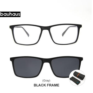 Planet Gates X3174C1 and -1 Magnet Sunglasses Clip Mirrored Clip on Magnetic Sunglasses Clip on Glasses Men Polarized Clip Custom Prescription Myopia