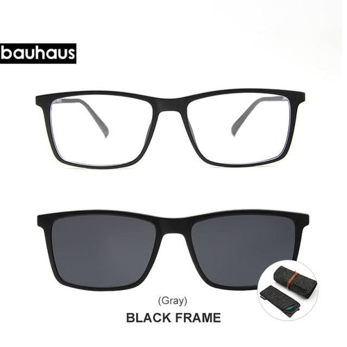 Planet Gates X3174C1 and -1 Magnet Sunglasses Clip Mirrored Clip on Magnetic Sunglasses Clip on Glasses Men Polarized Clip Custom Prescription Myopia