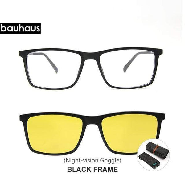 Planet Gates X3174C1 and -2 Magnet Sunglasses Clip Mirrored Clip on Magnetic Sunglasses Clip on Glasses Men Polarized Clip Custom Prescription Myopia