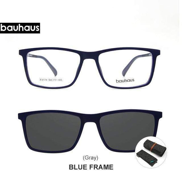 Planet Gates X3174C2 and -1 Magnet Sunglasses Clip Mirrored Clip on Magnetic Sunglasses Clip on Glasses Men Polarized Clip Custom Prescription Myopia