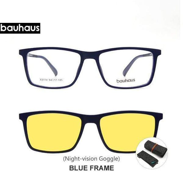 Planet Gates X3174C2 and -2 Magnet Sunglasses Clip Mirrored Clip on Magnetic Sunglasses Clip on Glasses Men Polarized Clip Custom Prescription Myopia